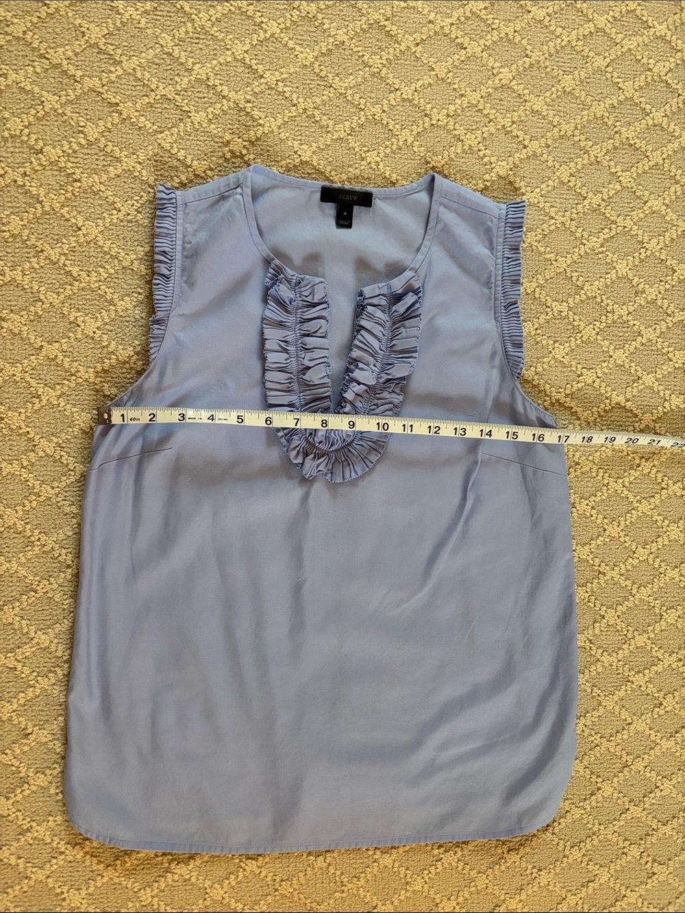 J. Crew Ruffle Trim Top - Picture 5 of 6